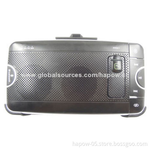 New fashion car handsfree kit with speaker, earphones, recorder and LED lighter easy hands-free call